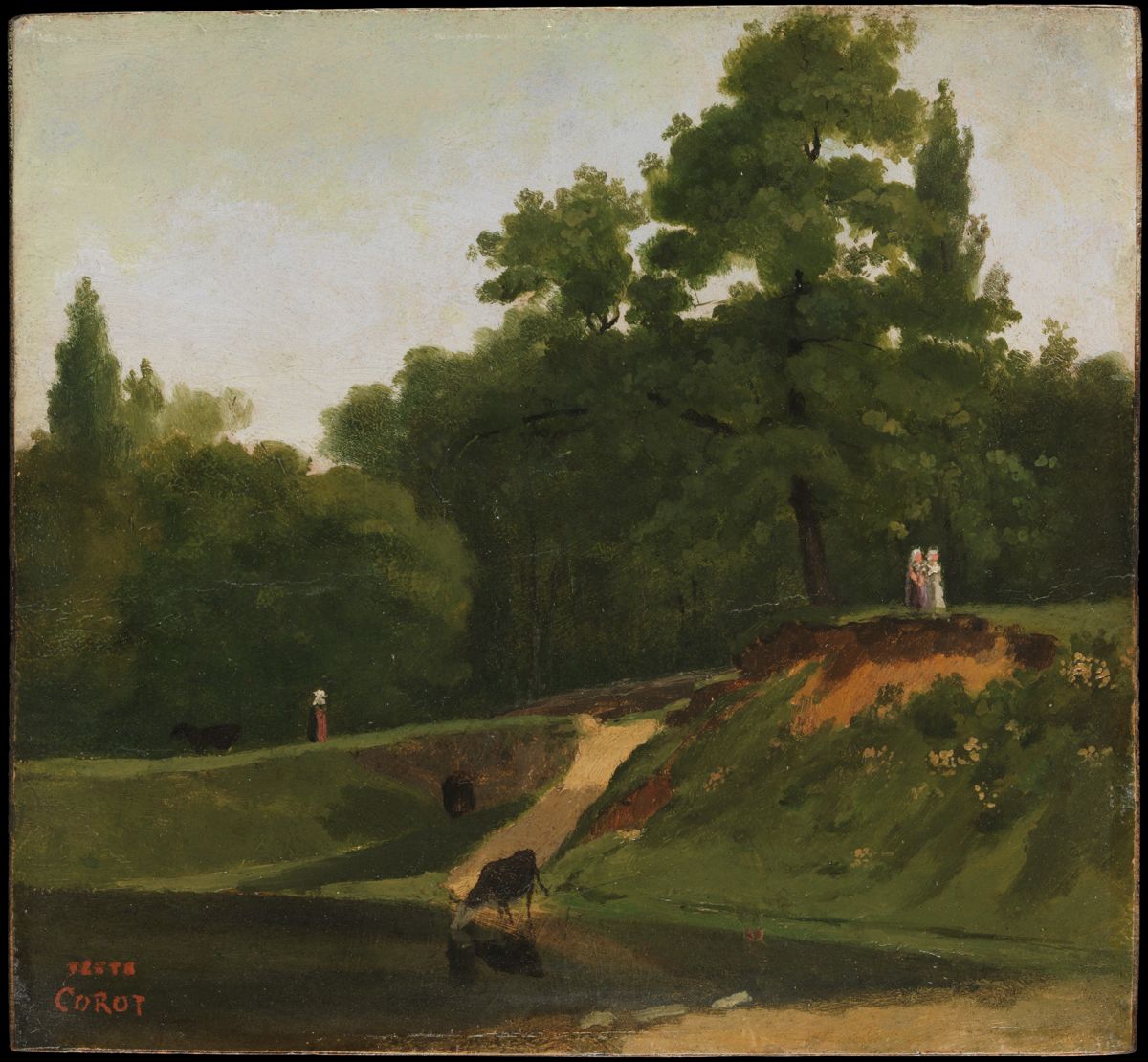 Ruisseau près de la propriété de Corot, Ville d'Avray - Jean-Baptiste Camille Corot