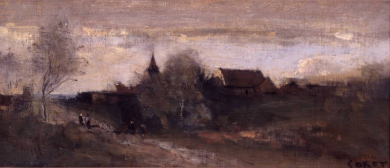 Petit village du Morvan - Jean-Baptiste Camille Corot