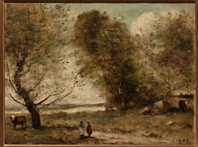 Bord de la rivière - Jean-Baptiste Camille Corot