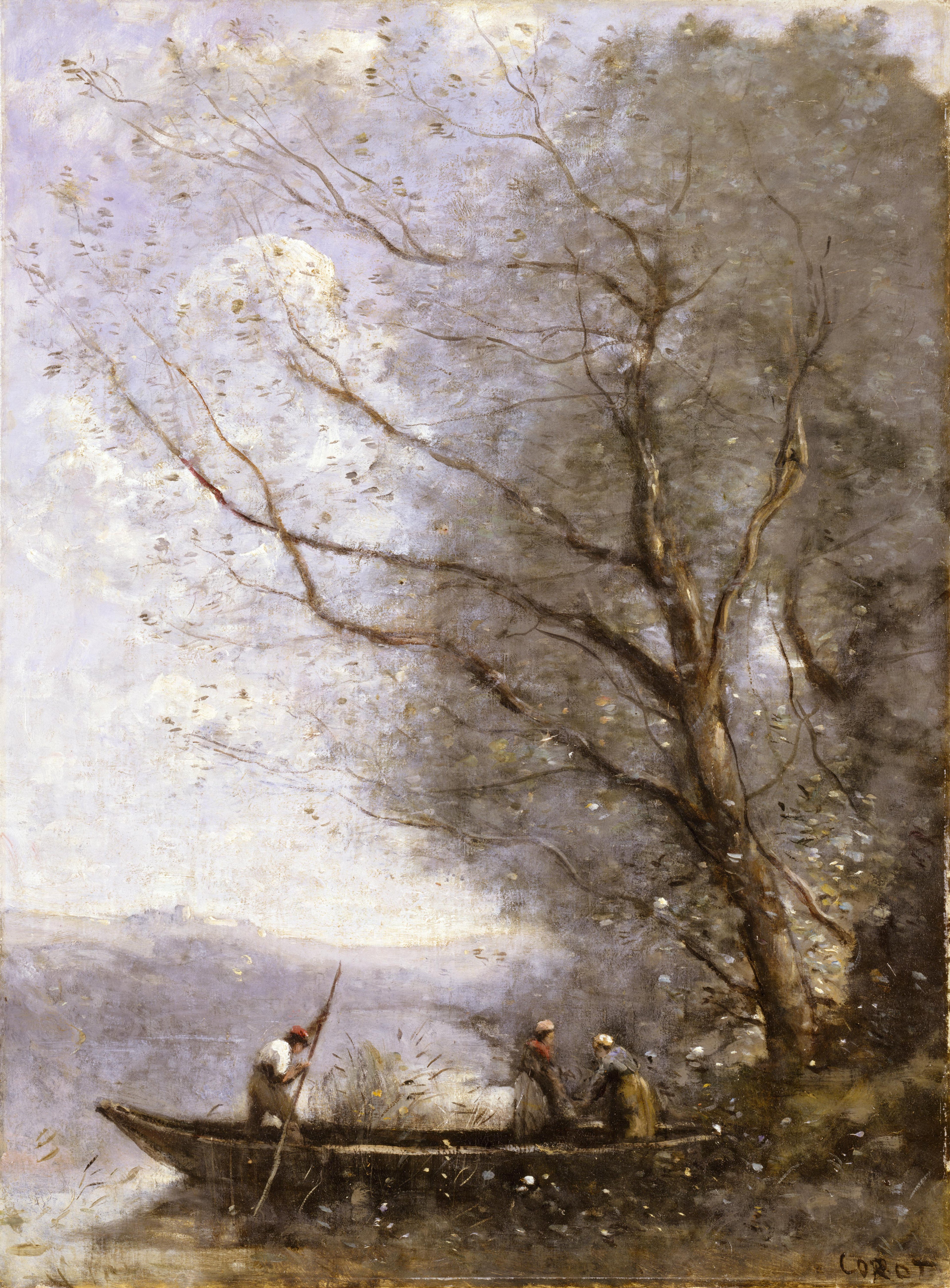 Le Batelier - Jean-Baptiste Camille Corot