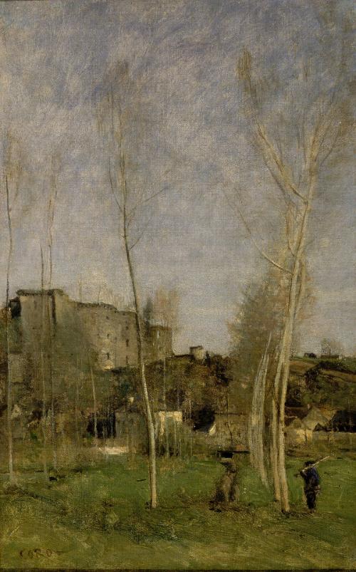 Les Glacis d'un château-fort en ruine - Jean-Baptiste Camille Corot