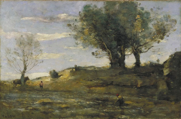 La berge - Jean-Baptiste Camille Corot