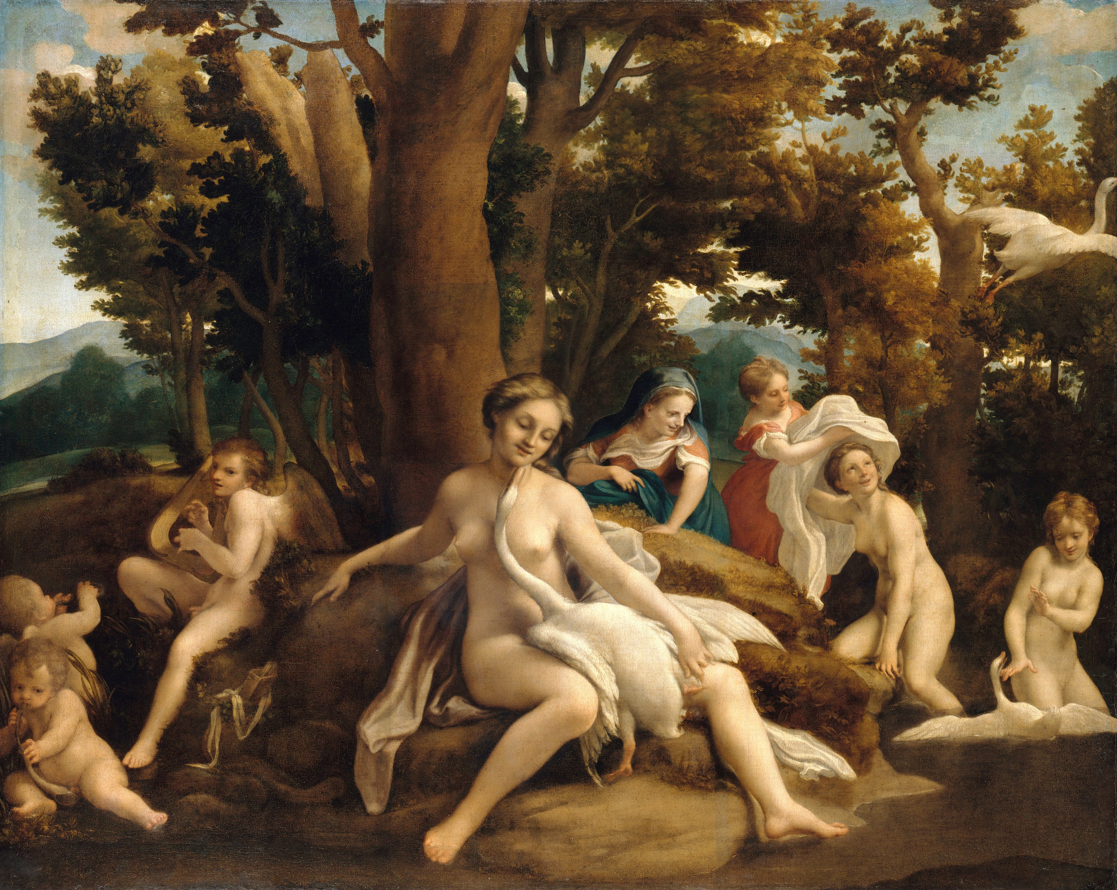 Léda et le Cygne - Antonio da Correggio