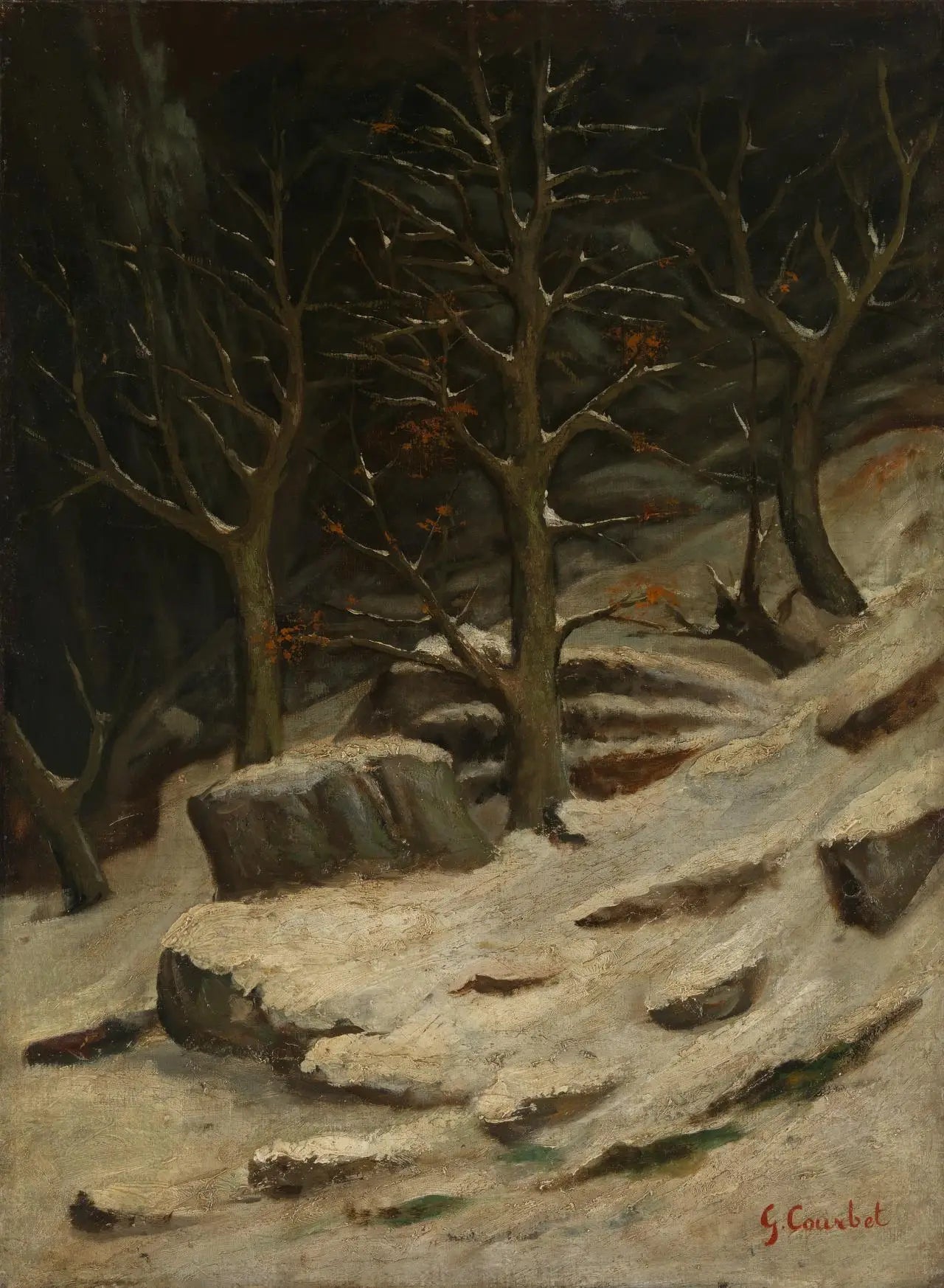 Hiver - Gustave Courbet - Alpha Reproduction