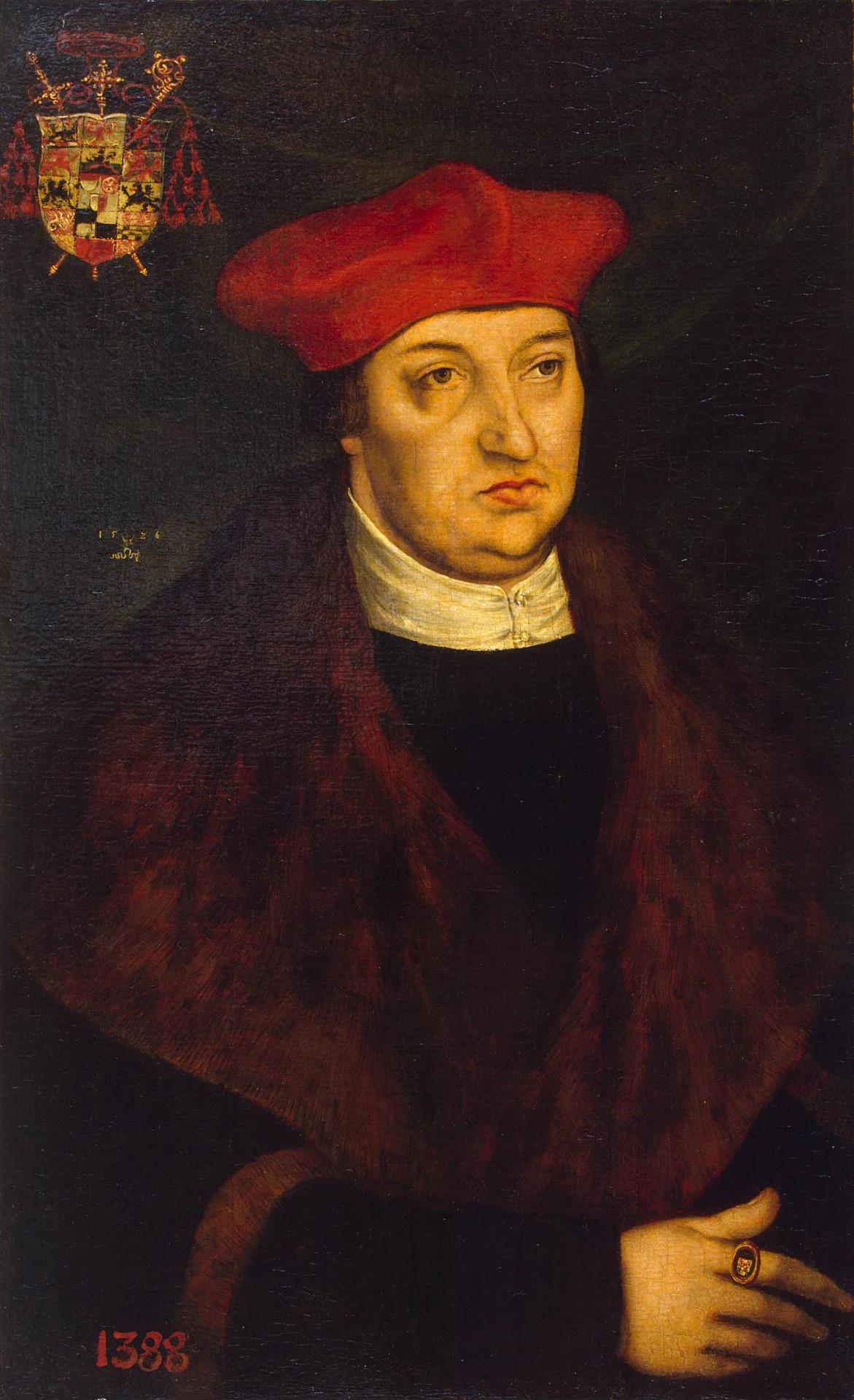 Portrait du cardinal Albrecht de Brandebourg - Lucas Cranach the Elder