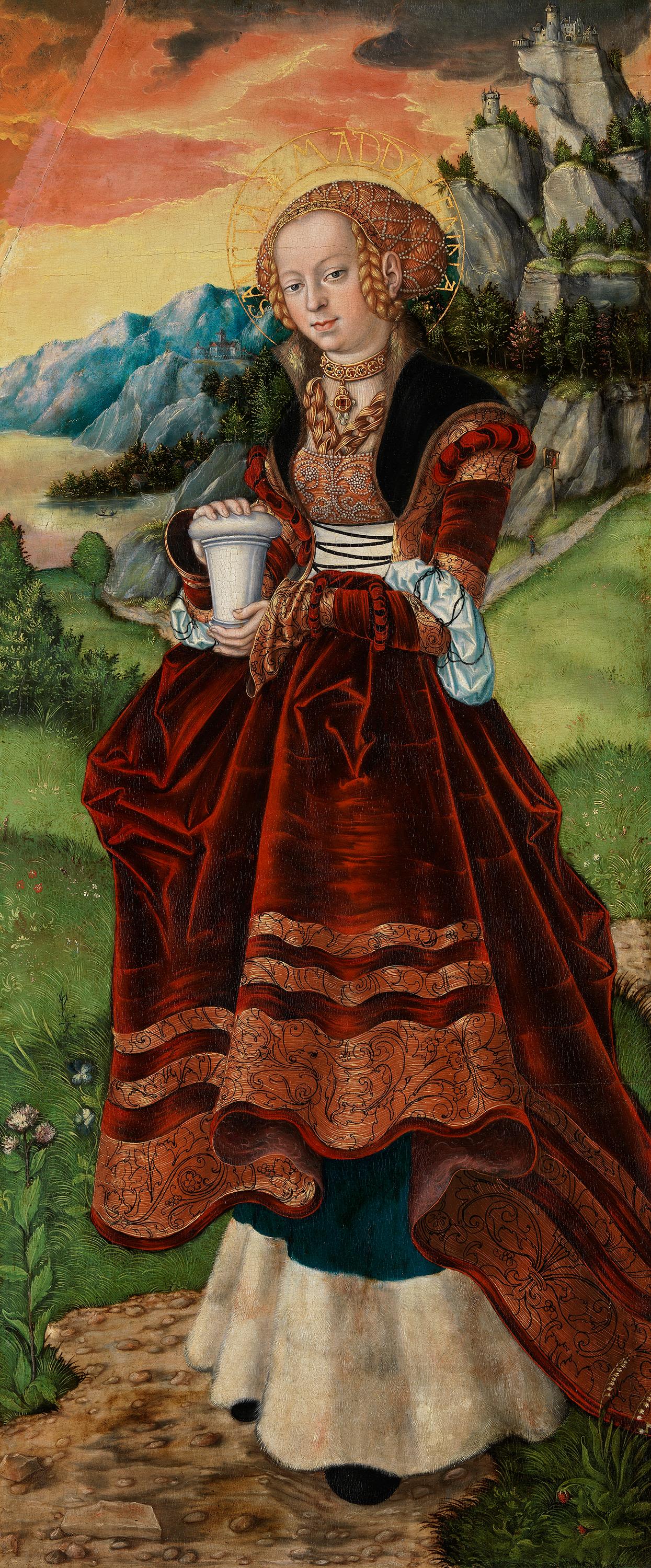 Retable de Pfirtscher : Heilige Maria Magdalena - Lucas Cranach the Elder