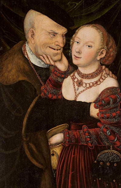 Le couple mal assorti - Lucas Cranach the Elder - Alpha Reproduction