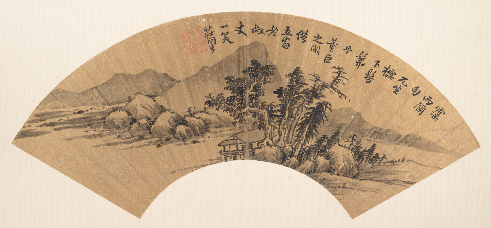 River landscape, Zhuang Jiongsheng, Qing dynasty (1644–1911) — peinture chinoise