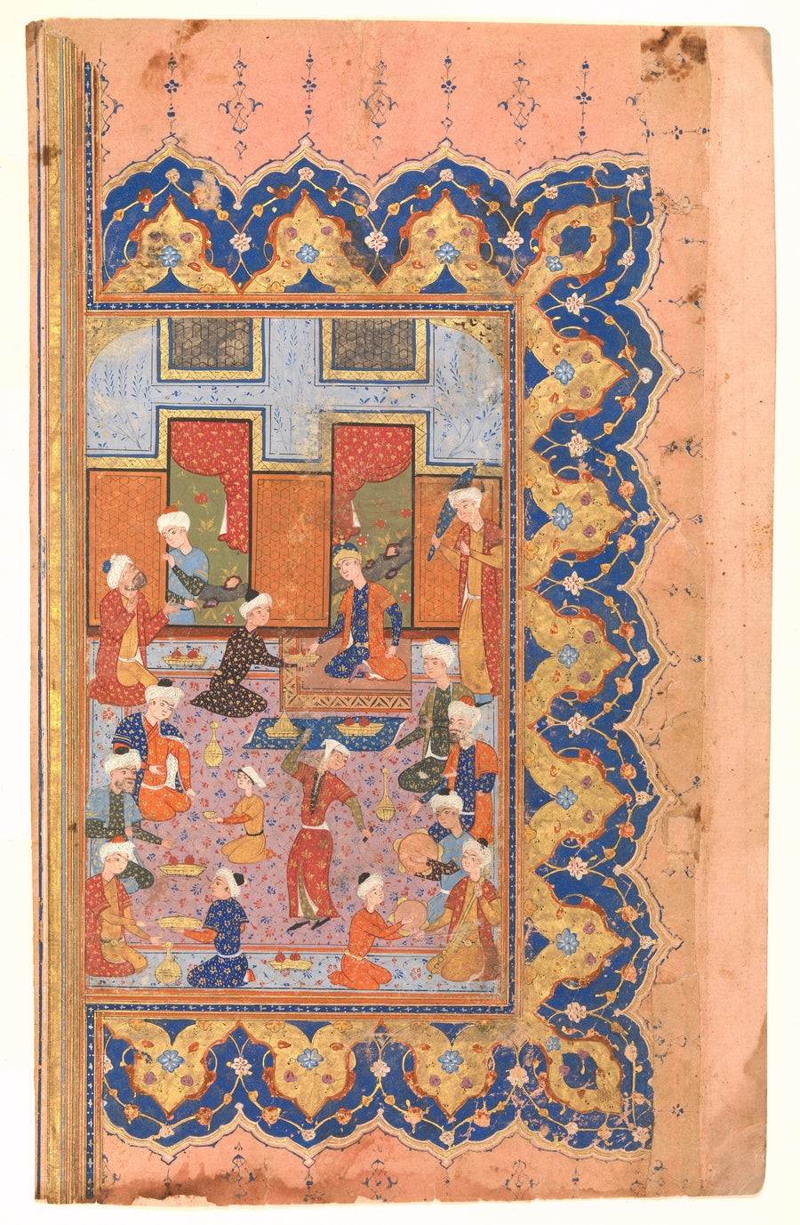 Fête à la cour, Atelier persan anonyme, 1580