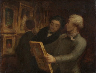 Les amoureux de la peinture - Honoré Daumier - Alpha Reproduction