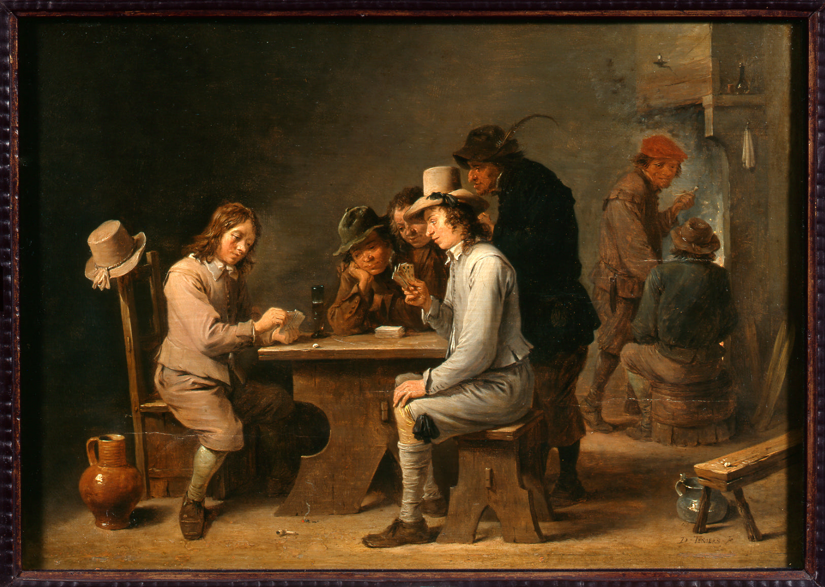 Les joueurs aux cartes - David Teniers le Jeune