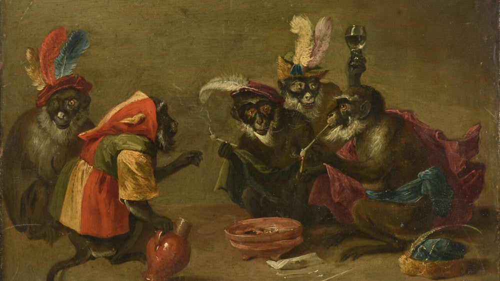 Tabagie de singes - David Teniers le Jeune