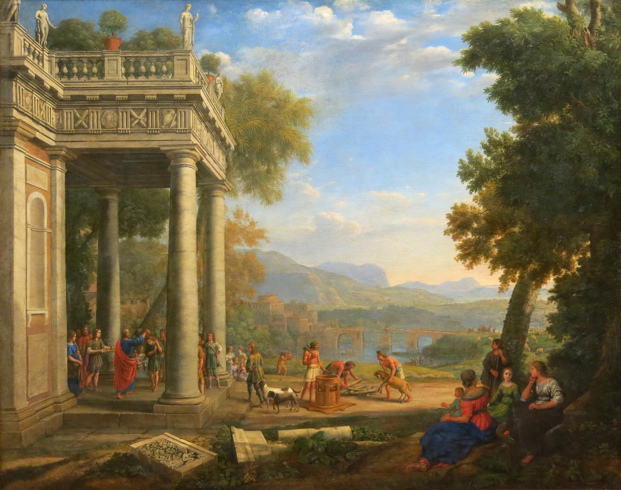David sacré roi par Samuel - Claude Lorrain