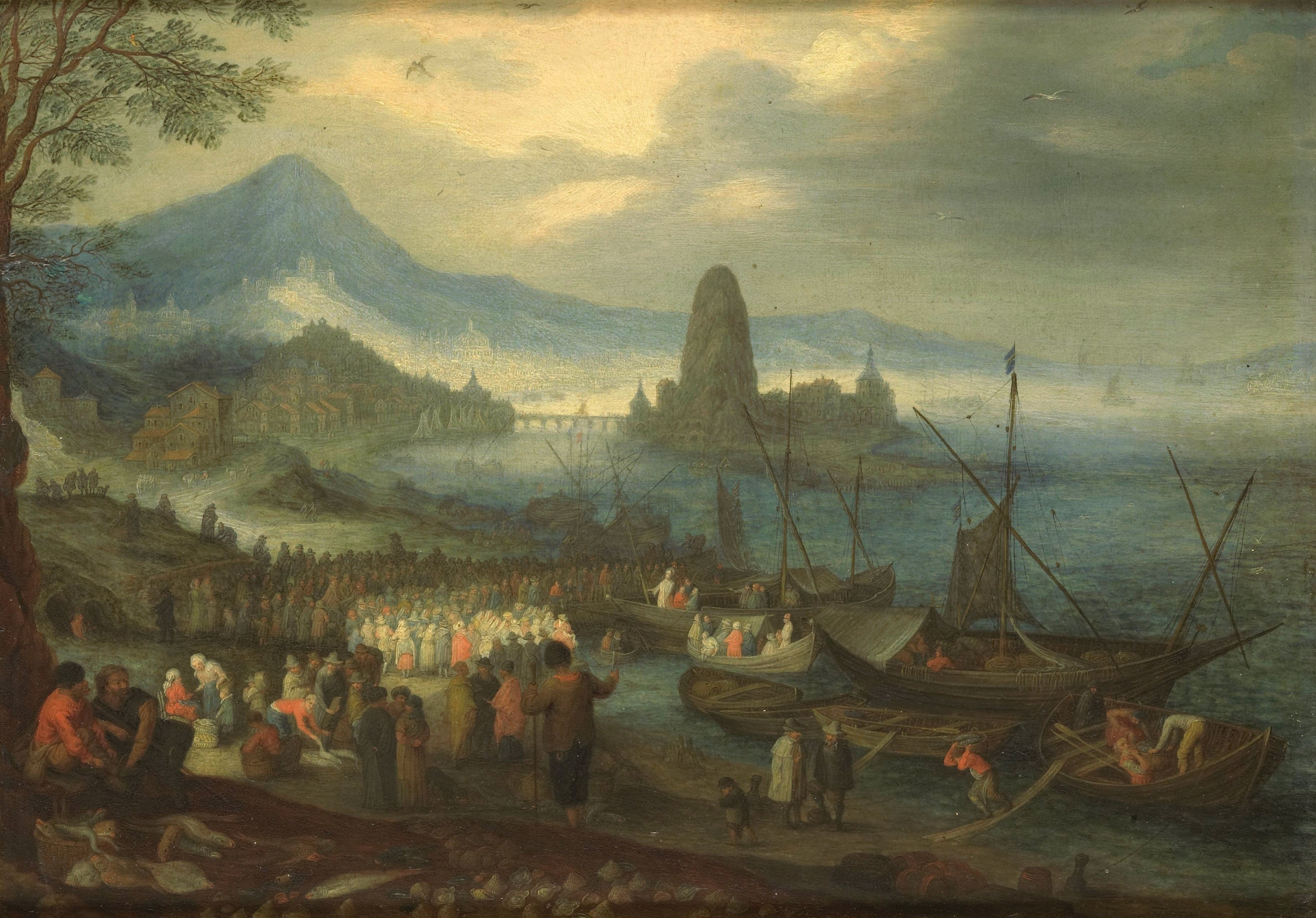 Le Sermon sur la mer de Galilée - Jan Brueghel l'Ancien