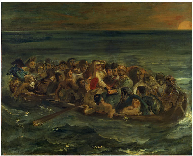 Reproduction du tableau « Le naufrage de Don Juan - Eugène Delacroix » par Alpha Reproduction en peinture à l’huile