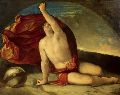 Sapiente con compasso e globo - Dosso Dossi