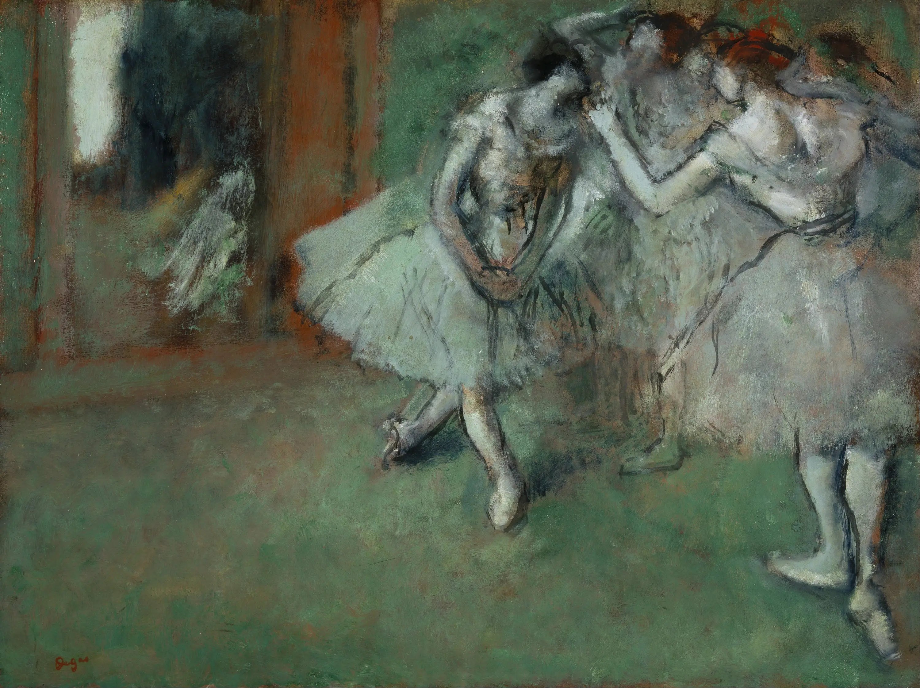 Reproduction du tableau « Un groupe de danseurs - Edgar Degas » par Alpha Reproduction en peinture à l’huile