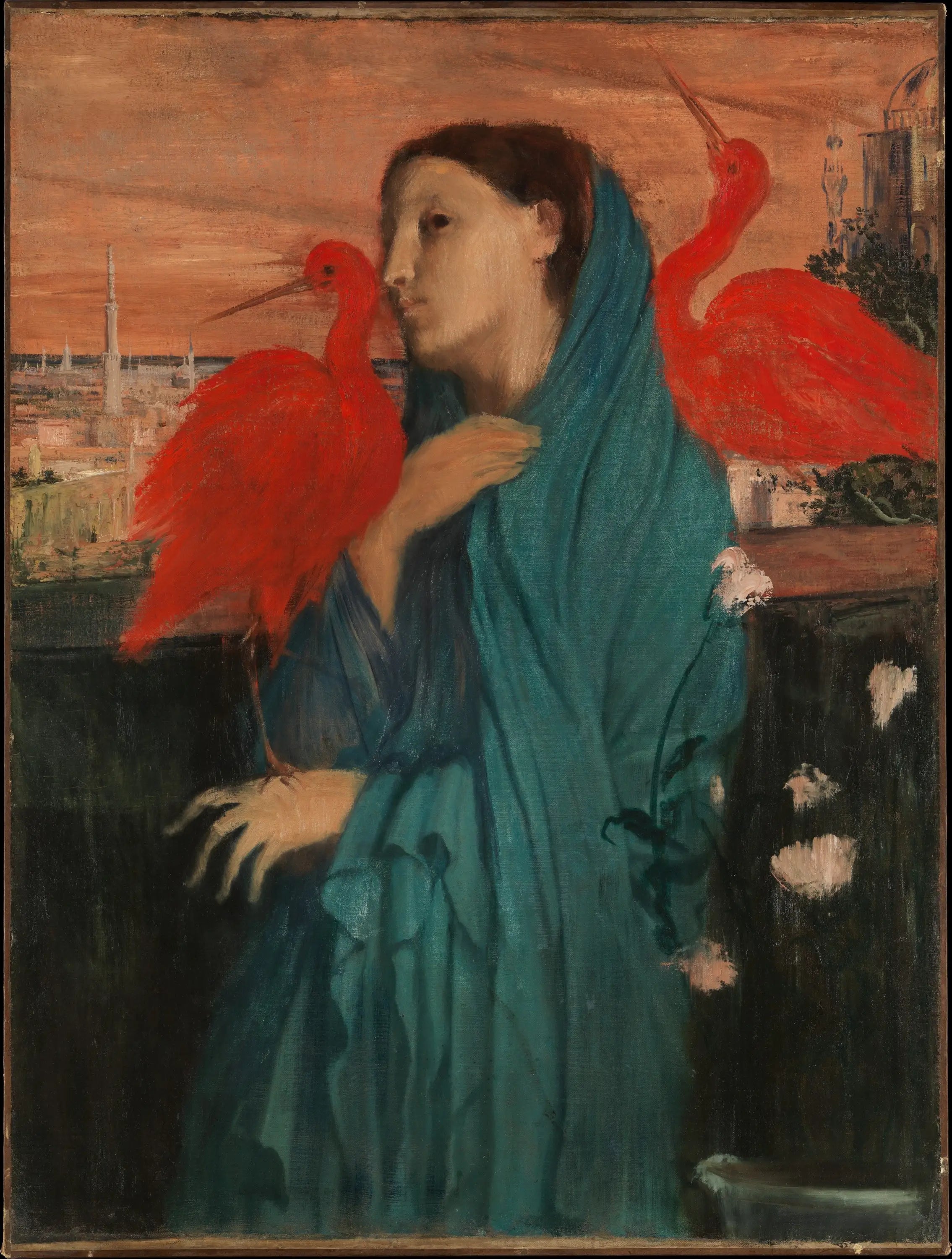 Reproduction du tableau « Jeune femme avec Ibis - Edgar Degas » par Alpha Reproduction en peinture à l’huile
