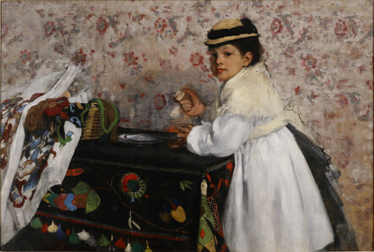 Reproduction du tableau « Mademoiselle Hortense Valpinçon - Edgar Degas » par Alpha Reproduction en peinture à l’huile