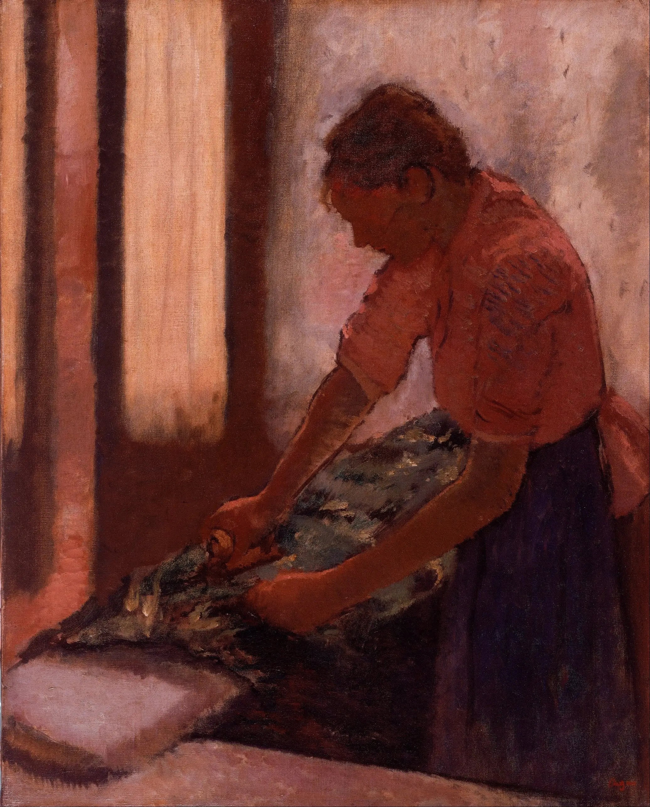 Reproduction du tableau « Femme repassant - Edgar Degas » par Alpha Reproduction en peinture à l’huile