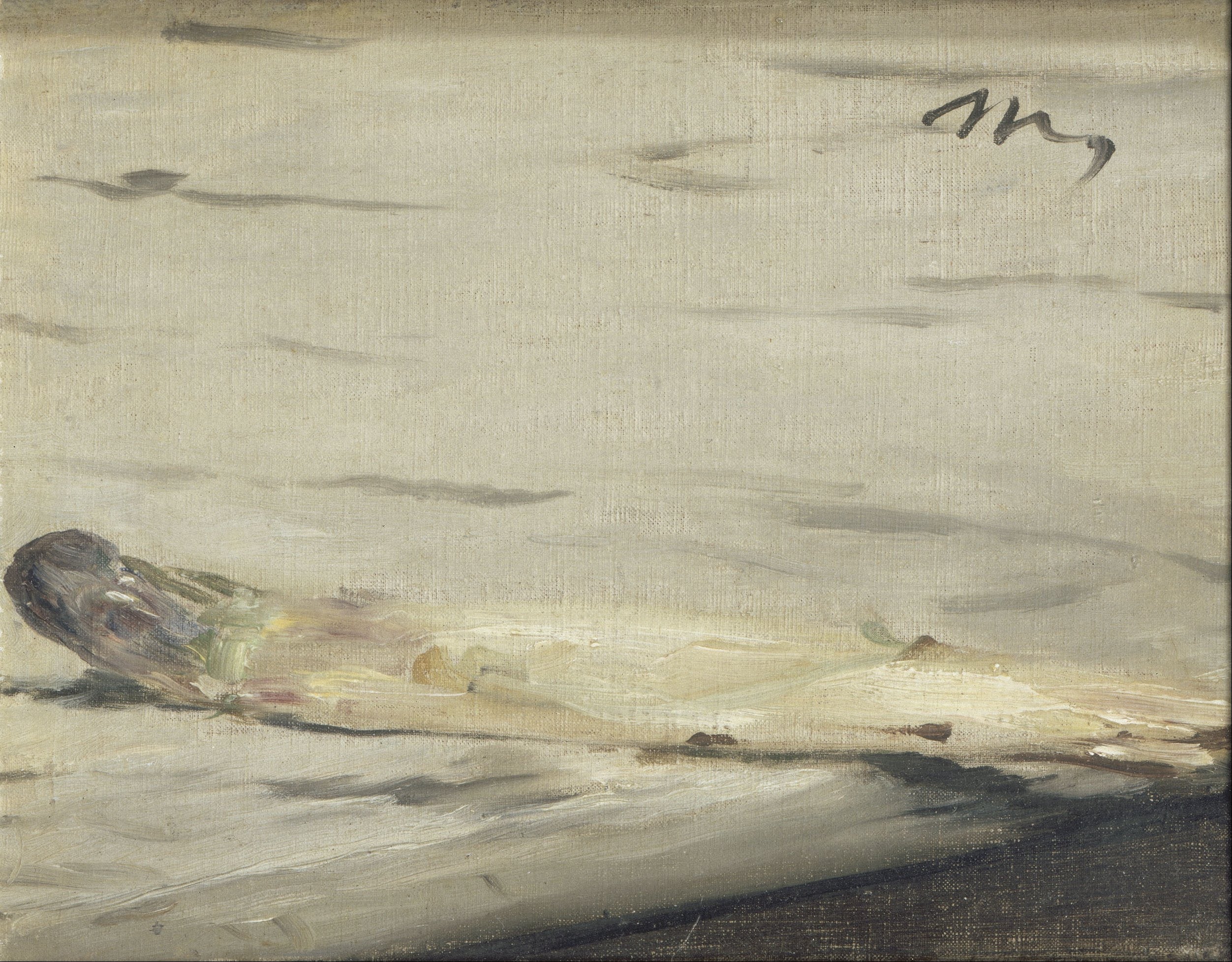 Reproduction du tableau « L'Asperge - Édouard Manet » par Alpha Reproduction en peinture à l’huile