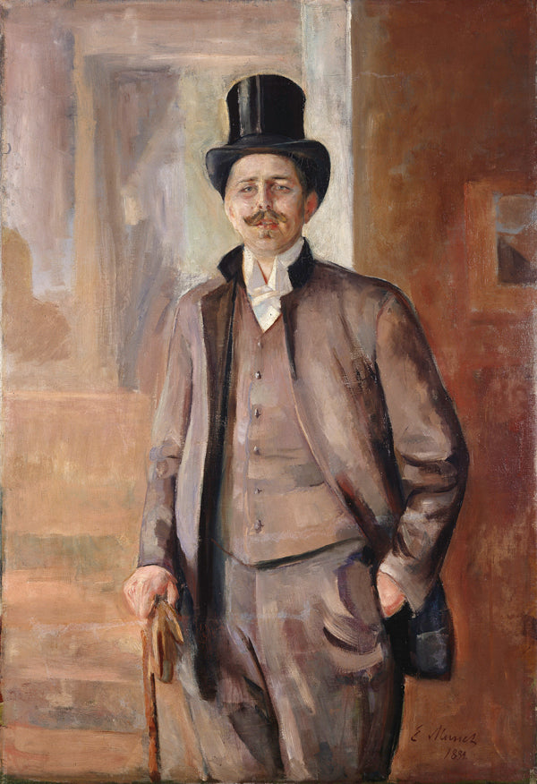 Reproduction du tableau « Karl Dørnberger - Edvard Munch » par Alpha Reproduction en peinture à l’huile