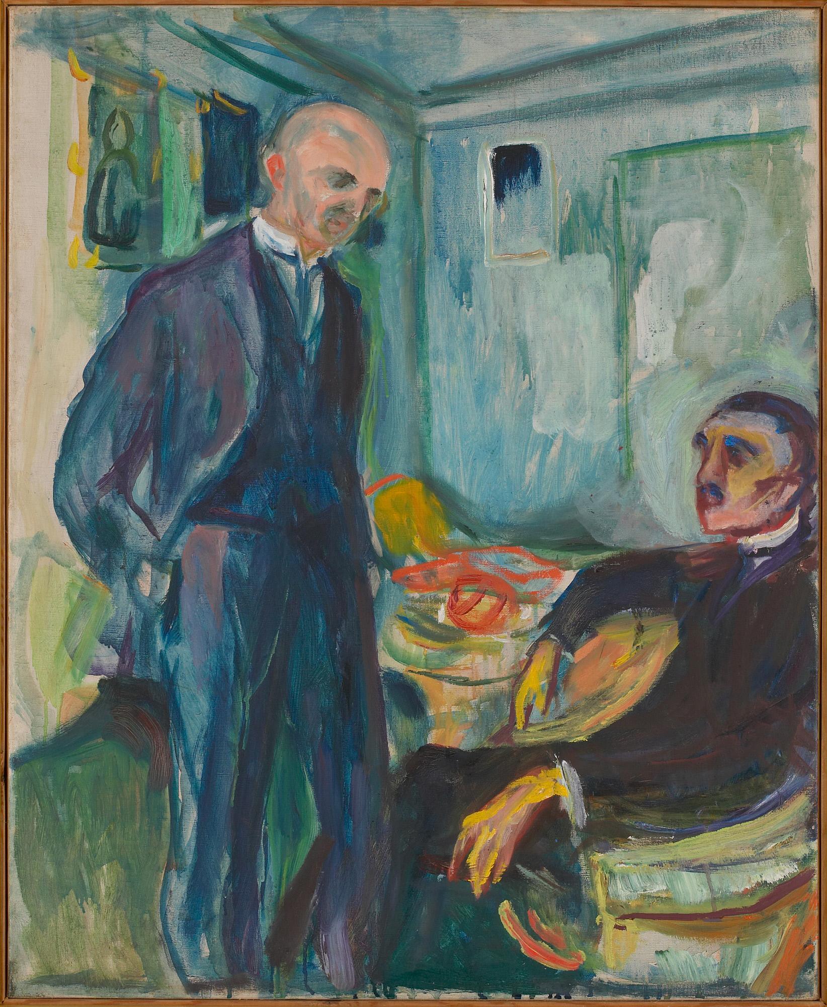 Reproduction du tableau « Lucien Dedichen et Jappe Nilssen - Edvard Munch » par Alpha Reproduction en peinture à l’huile