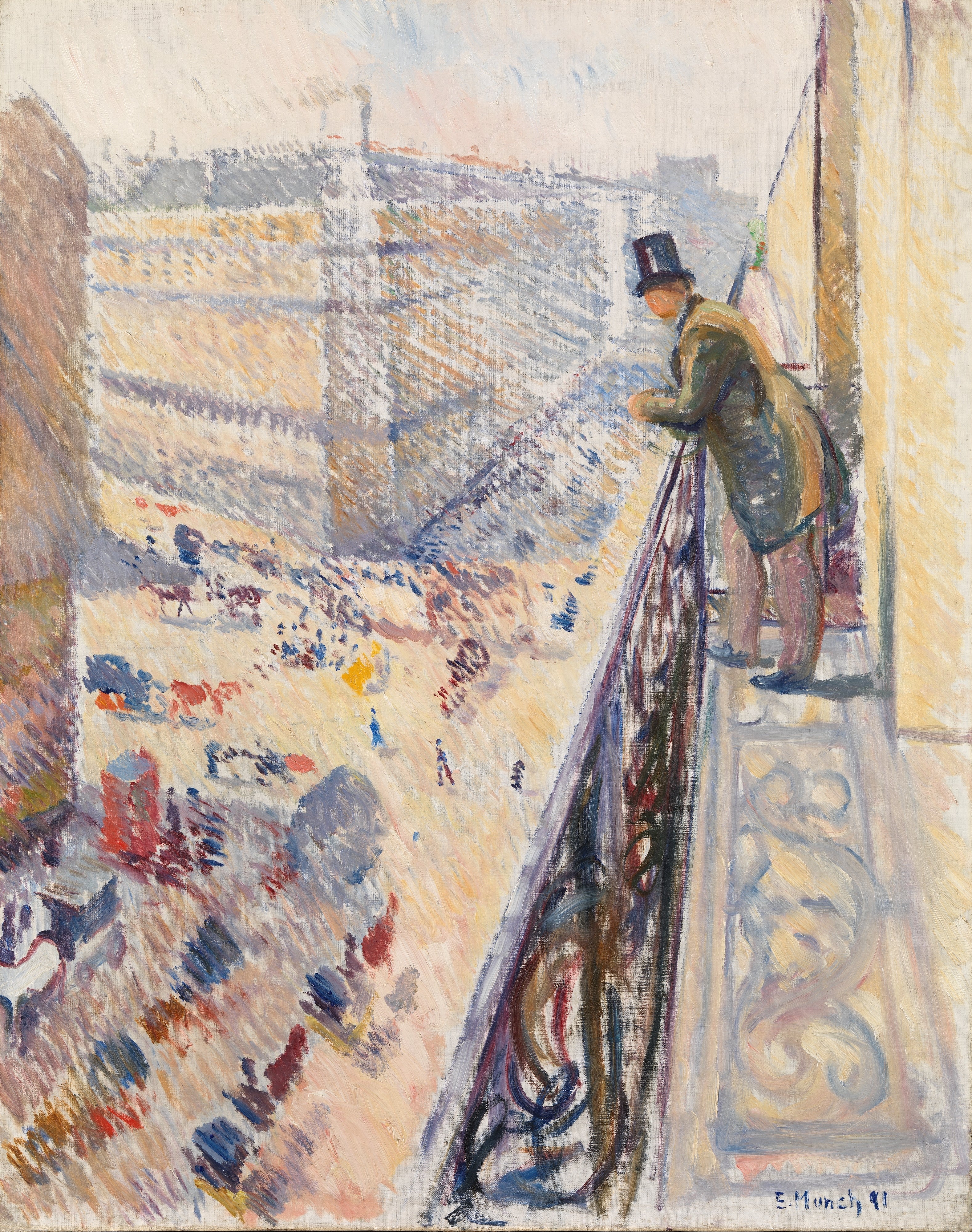 Reproduction du tableau « rue Lafayette - Edvard Munch » par Alpha Reproduction en peinture à l’huile