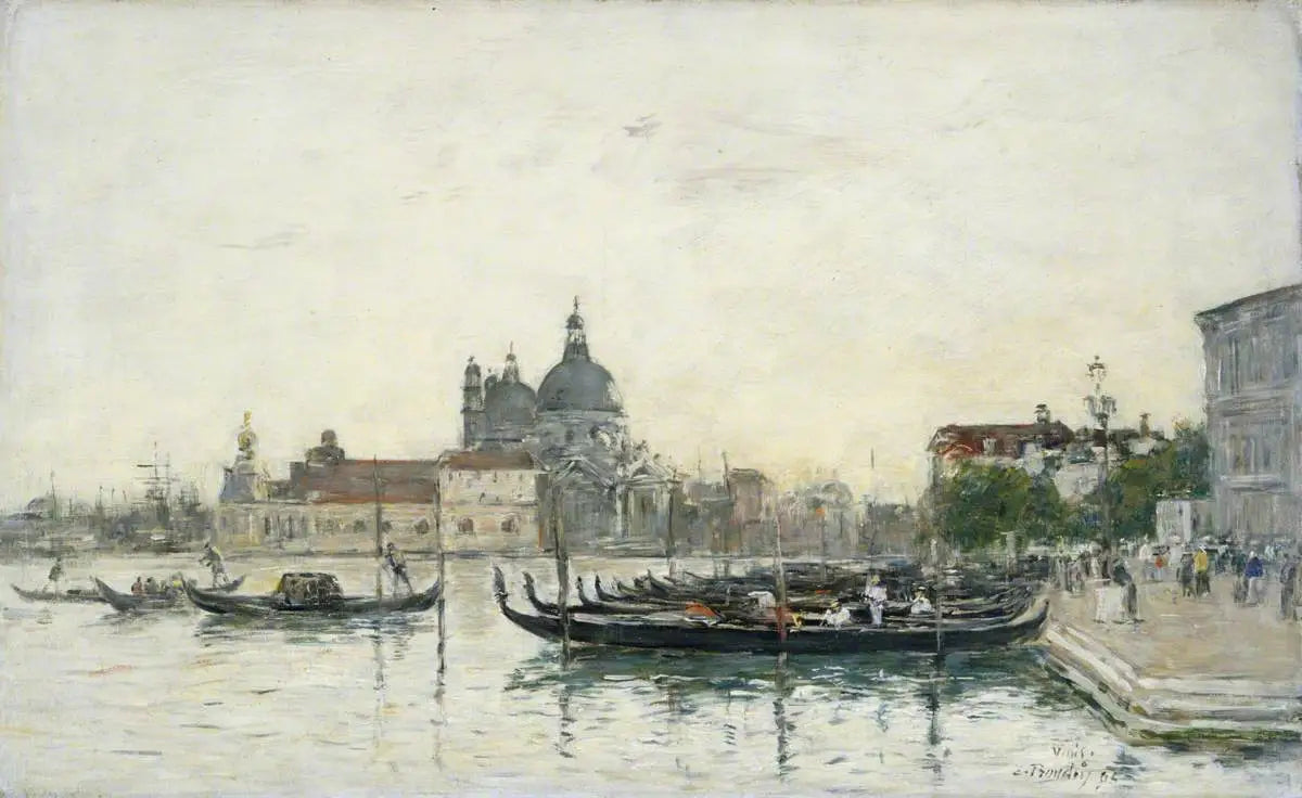Reproduction du tableau « Venise, le Molo - Eugène Boudin » par Alpha Reproduction en peinture à l’huile