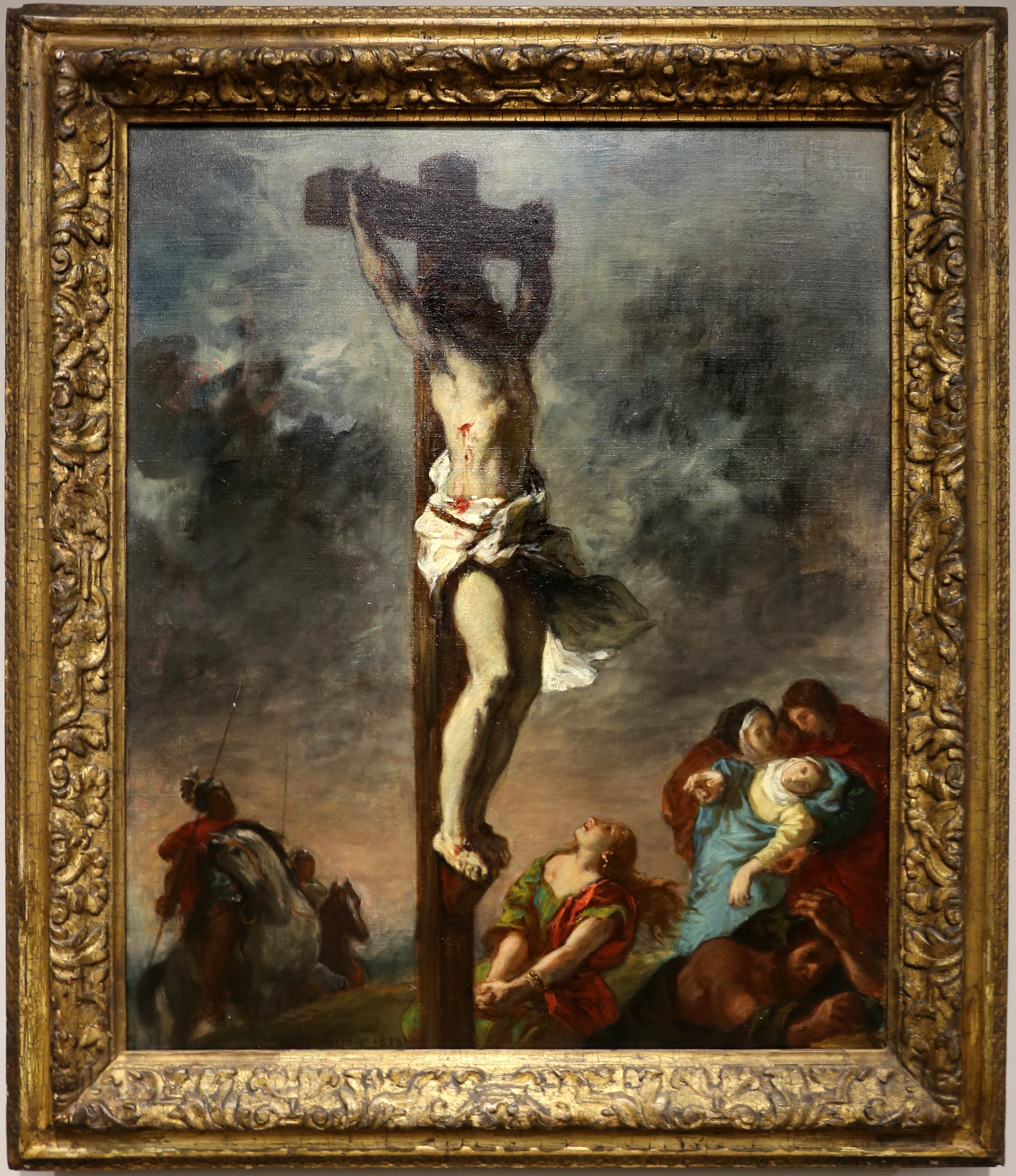 Reproduction du tableau « Le Christ sur la croix - Eugène Delacroix » par Alpha Reproduction en peinture à l’huile