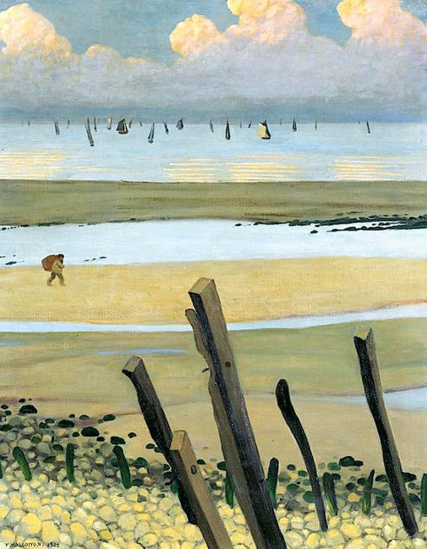 Marée basse à Villerville - Félix Vallotton