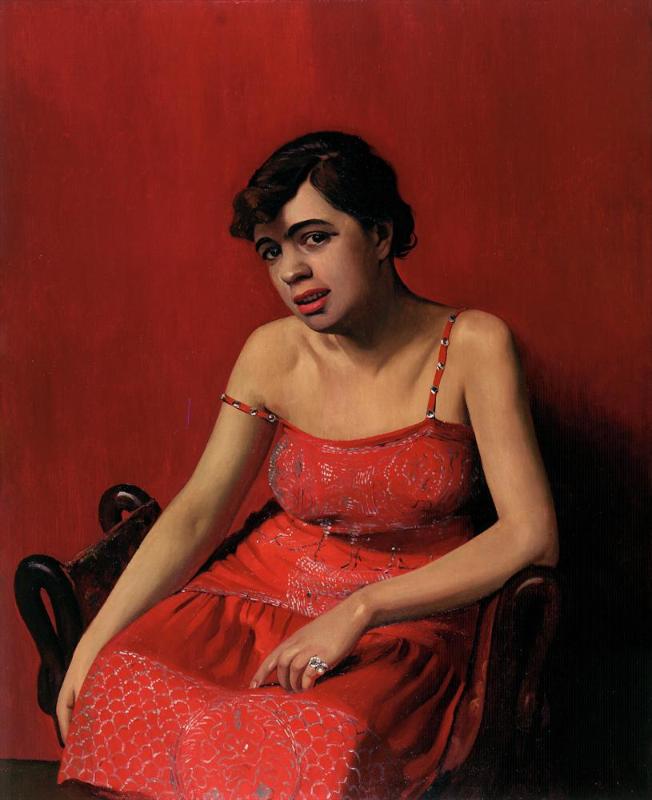 La Roumaine en robe rouge - Félix Vallotton