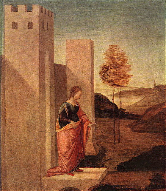 La reine Vashti quitte le palais royal - Filippino Lippi