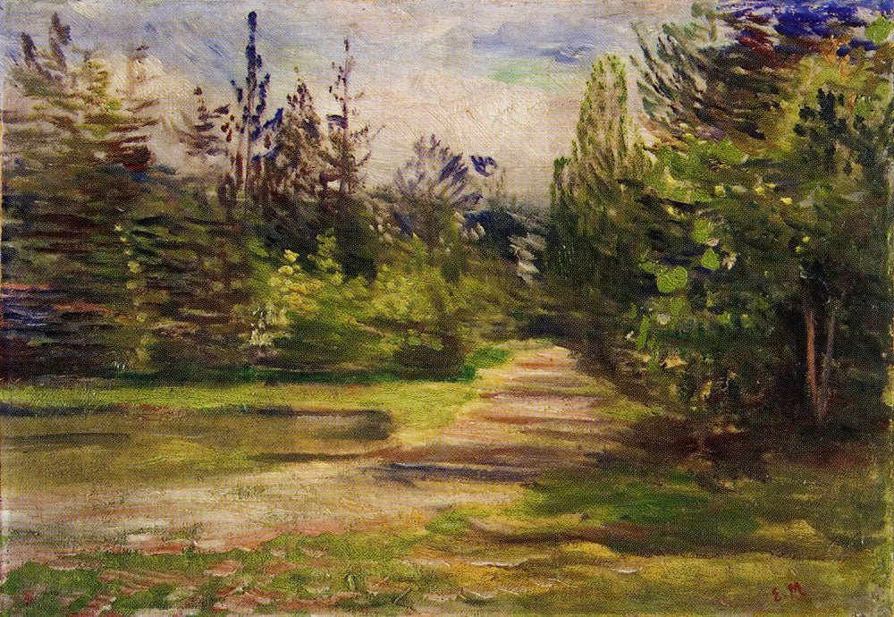 Reproduction du tableau « Paysage de forêt - Edvard Munch » par Alpha Reproduction en peinture à l’huile