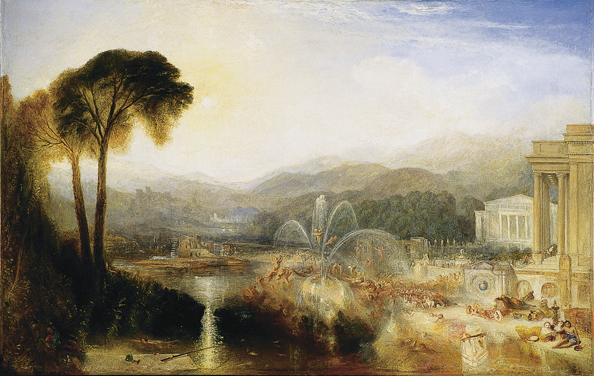 Reproduction du tableau « The Fountain of Indolence - J. M. W. Turner » par Alpha Reproduction en peinture à l’huile