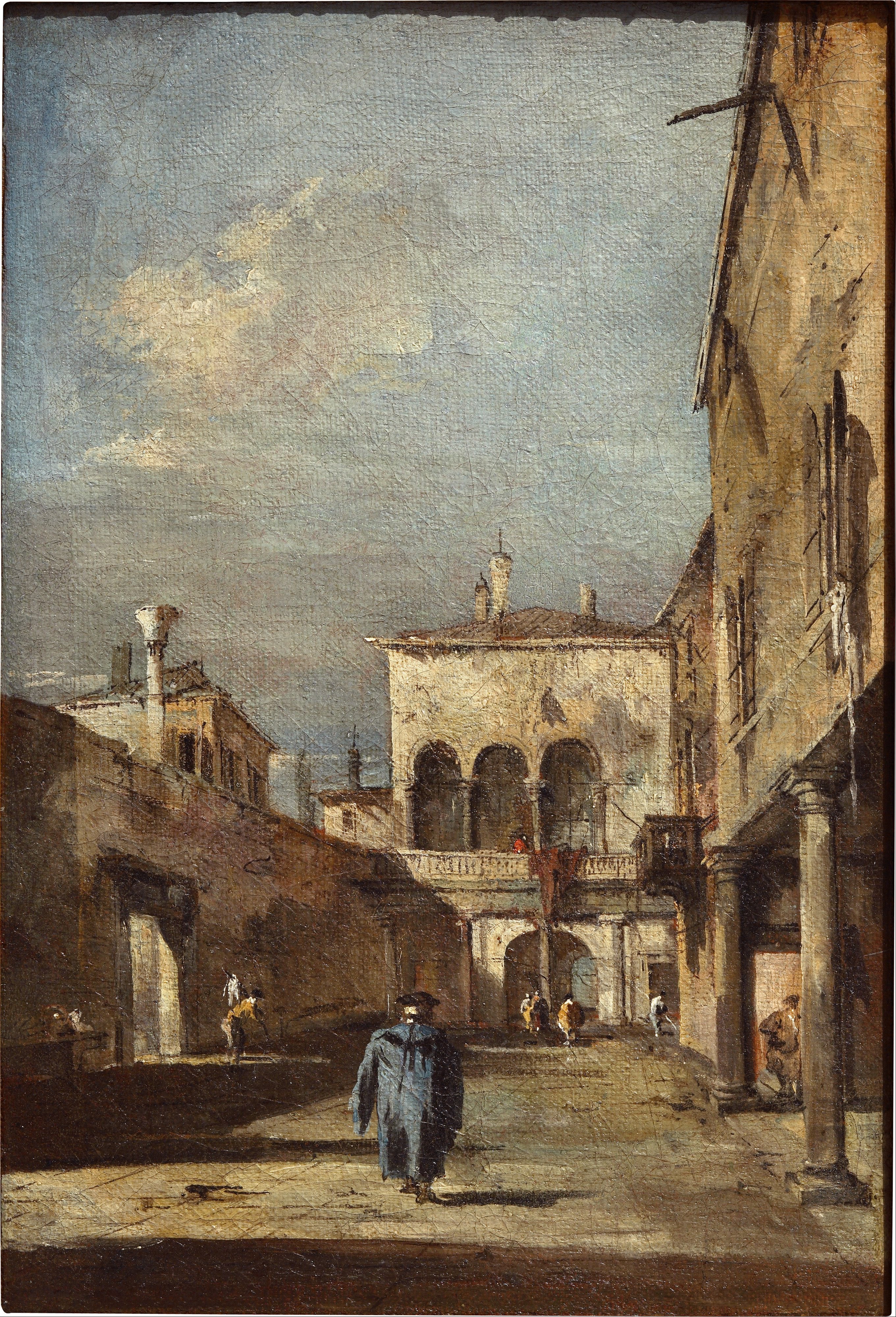Fantaisie architecturale avec une cour - Francesco Guardi