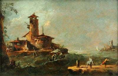 Une île dans le lagon - Francesco Guardi - Alpha Reproduction