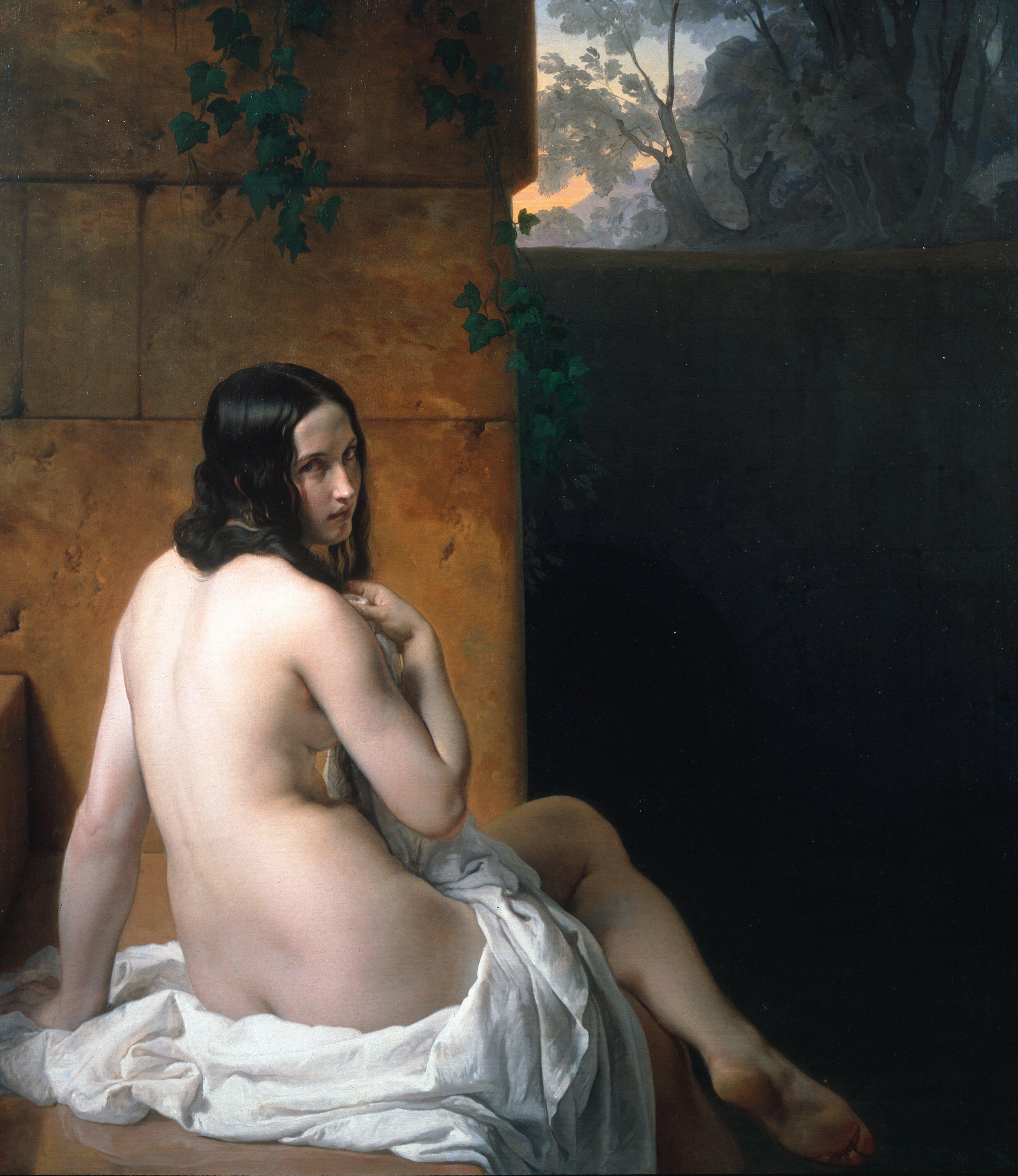 Suzanne à son bain - Francesco Hayez