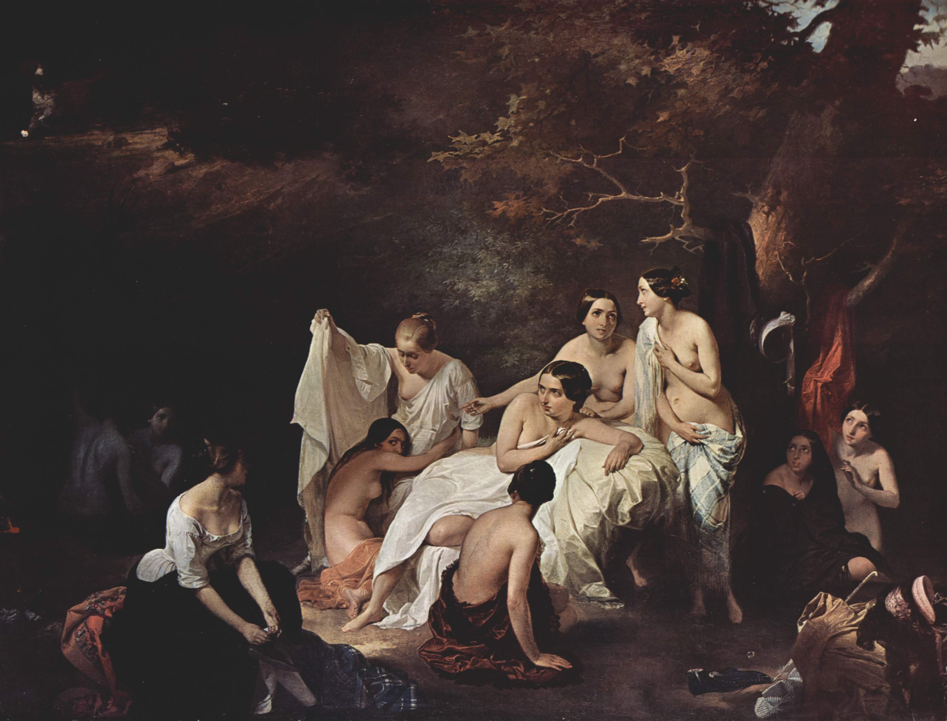 Le Bain des nymphes - Francesco Hayez