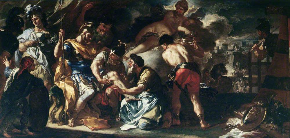 Esquisse de « Vénus avec Iapis soignant Énée blessé » - Francesco Solimena