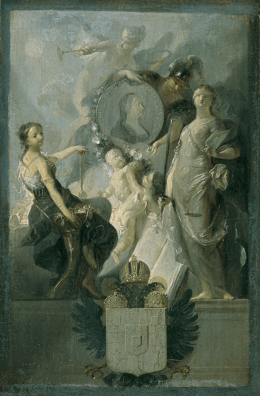 Hommage à l'impératrice Marie-Thérèse - Franz Anton Maulbertsch