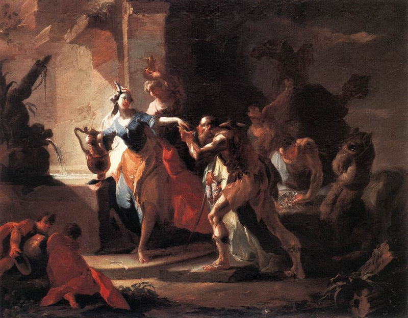 Rebecca et Eliezer au puits - Franz Anton Maulbertsch