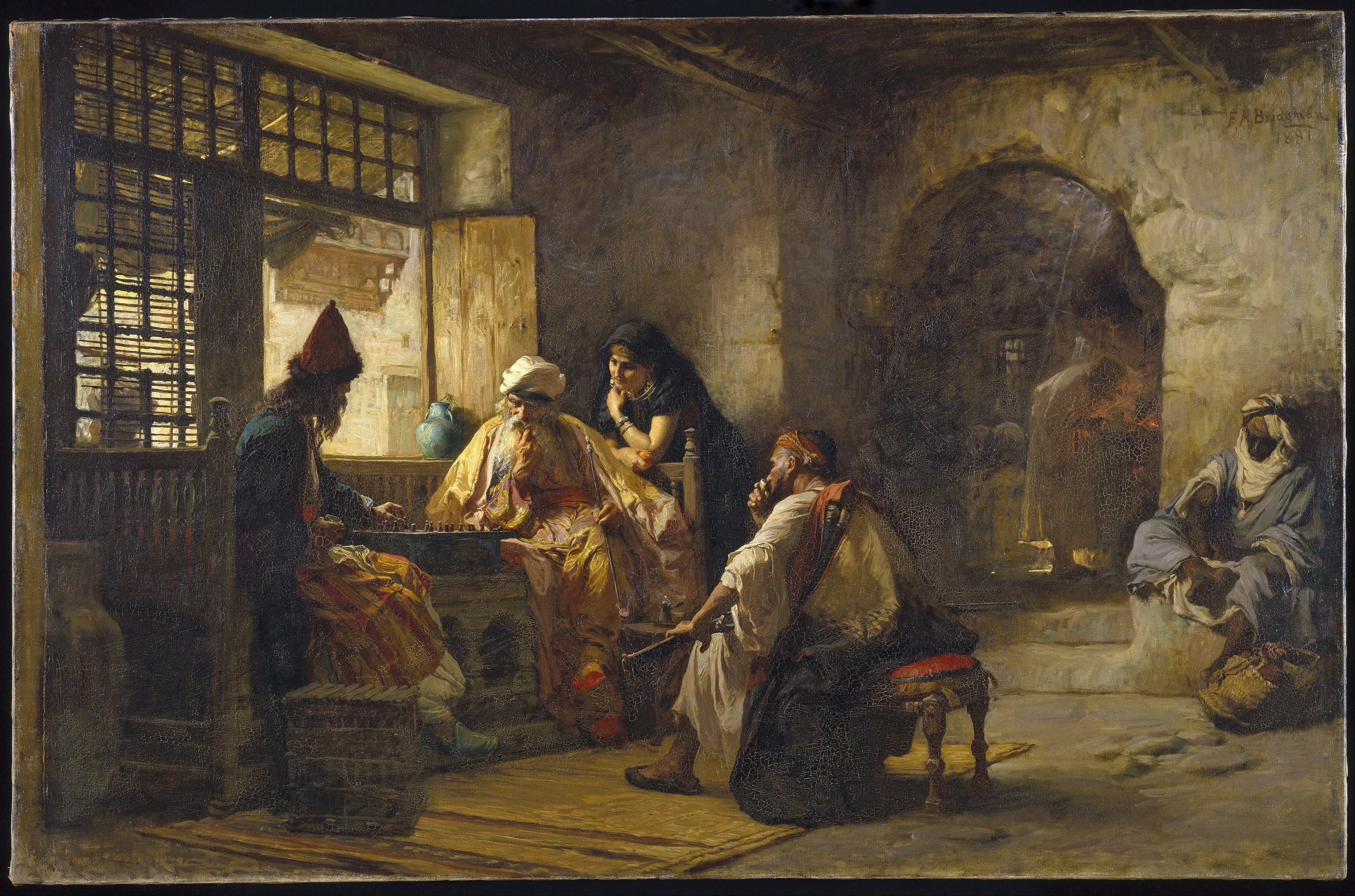 Un jeu intéressant - Frederick Arthur Bridgman