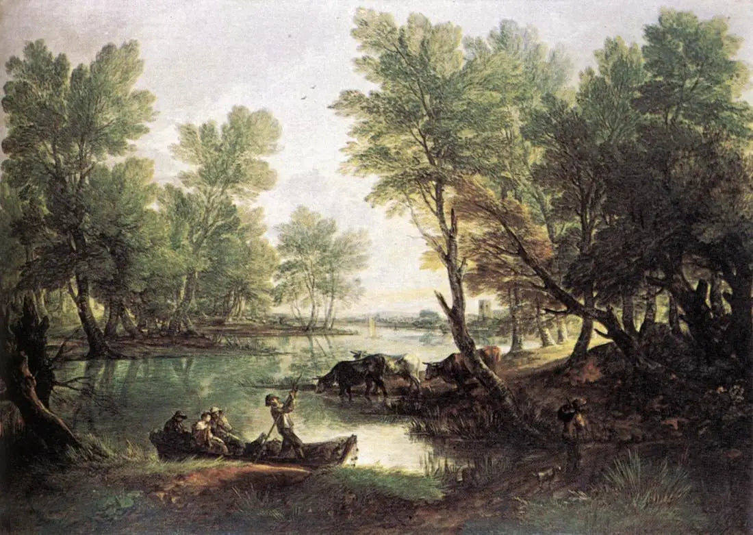 Vue près de King’s Bromley sur Trent Staffordshire - Thomas Gainsborough - Alpha Reproduction