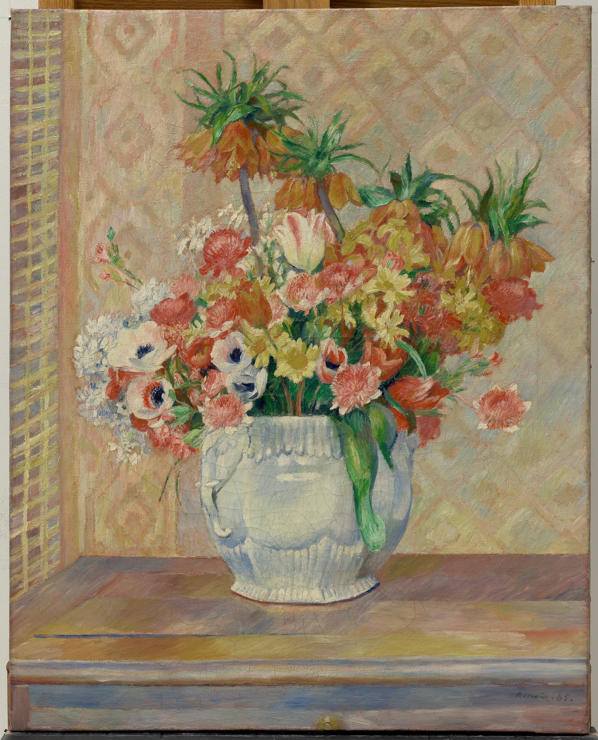 Reproduction du tableau « Nature morte : fleurs - Pierre-Auguste Renoir » par Alpha Reproduction en peinture à l’huile