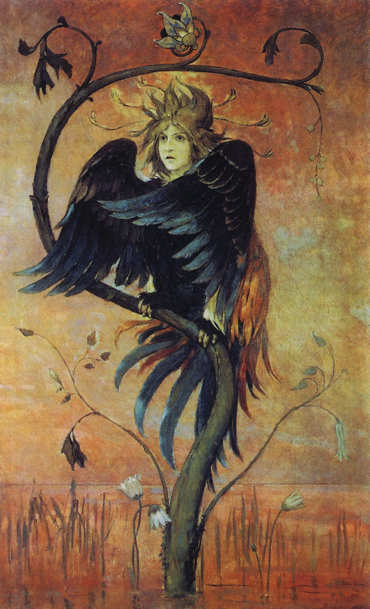 Gamaun, l'oiseau prophétique - Viktor Vasnetsov