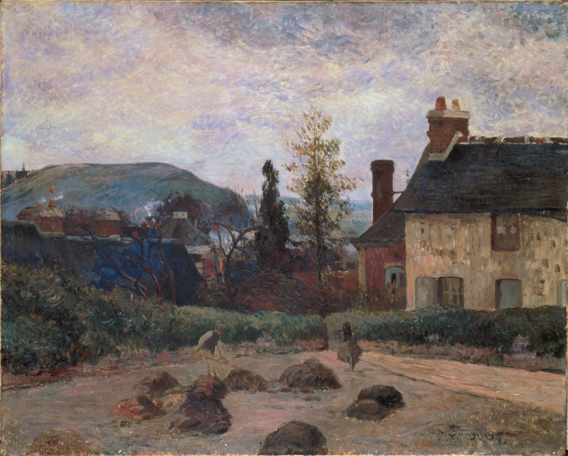 Reproduction du tableau « La fumée des terres - Paul Gauguin » par Alpha Reproduction en peinture à l’huile