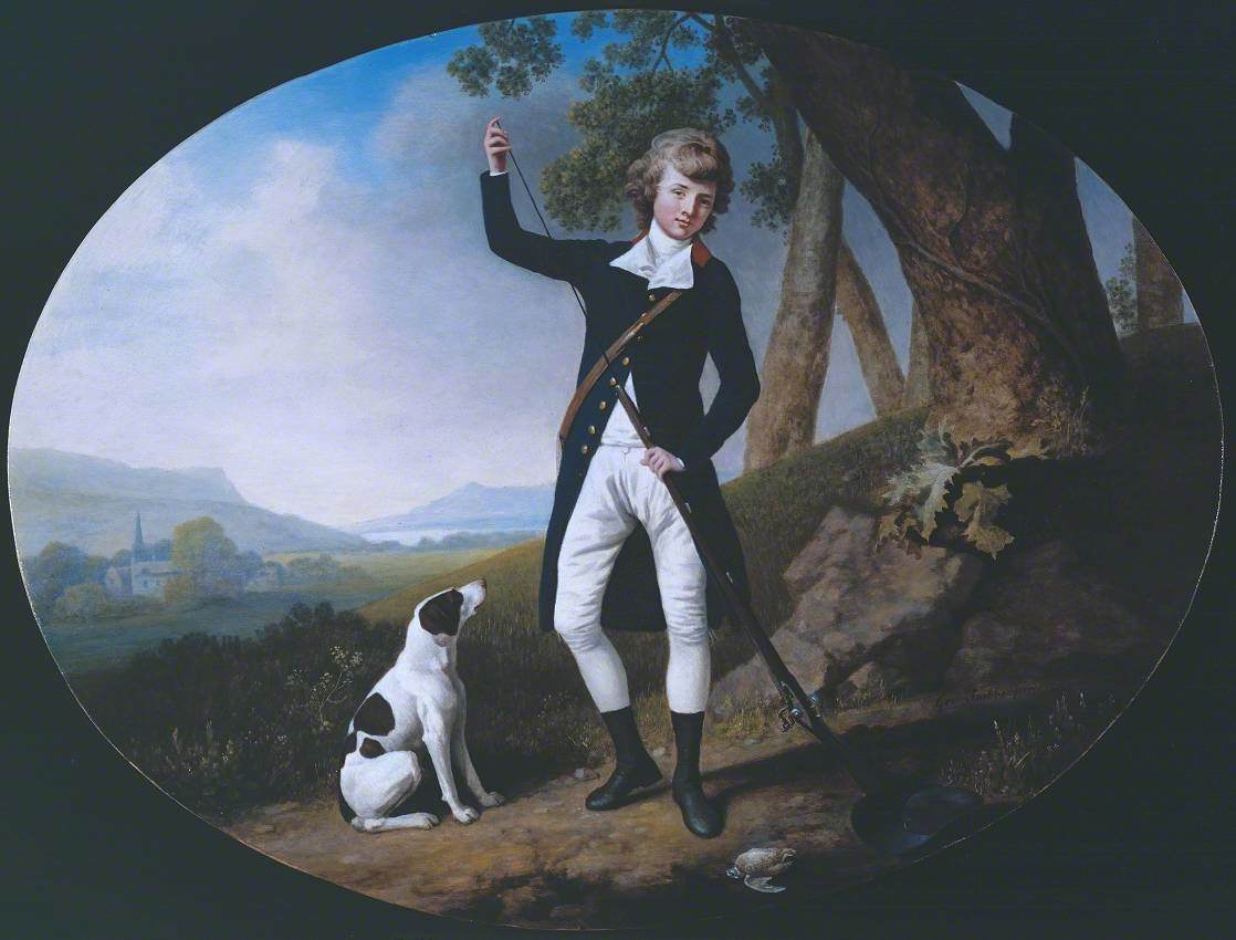 Portrait d'un jeune gentleman en train de tirer - George Stubbs