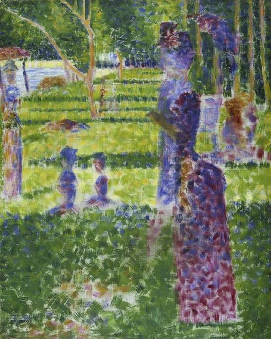 Couple en promenade, Georges Seurat, 1884–1885
