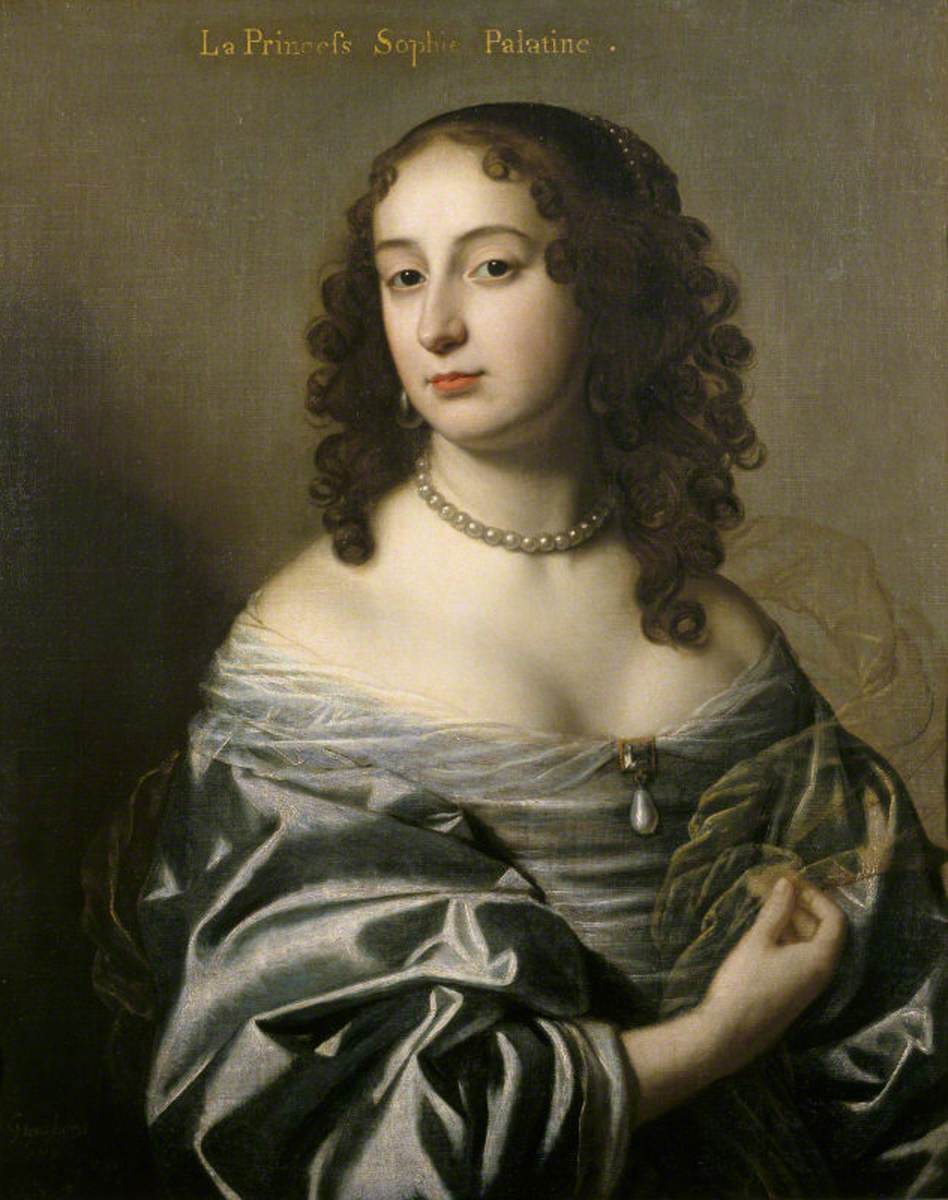 Électrice Sophie, princesse palatine, épouse d'Ernest Auguste, électeur de Hanovre (1630-1714) - Gerrit van Honthorst